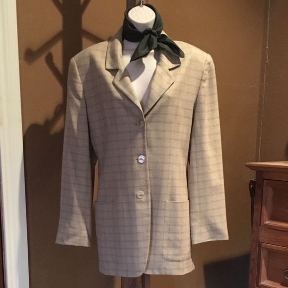 Talbots Plaid Blazer Size 10 - Picture 1 of 5